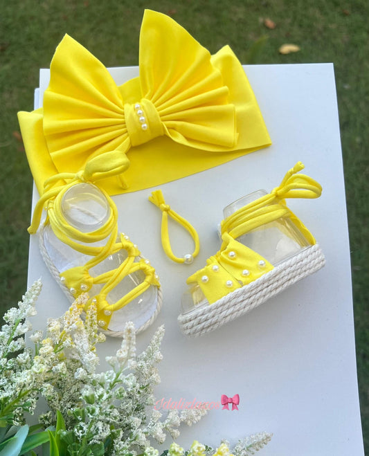 Set de lazo y sandalias plataformas πβ¨
