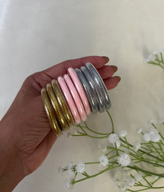 Paquete de 9 Jelly Bangles ✨