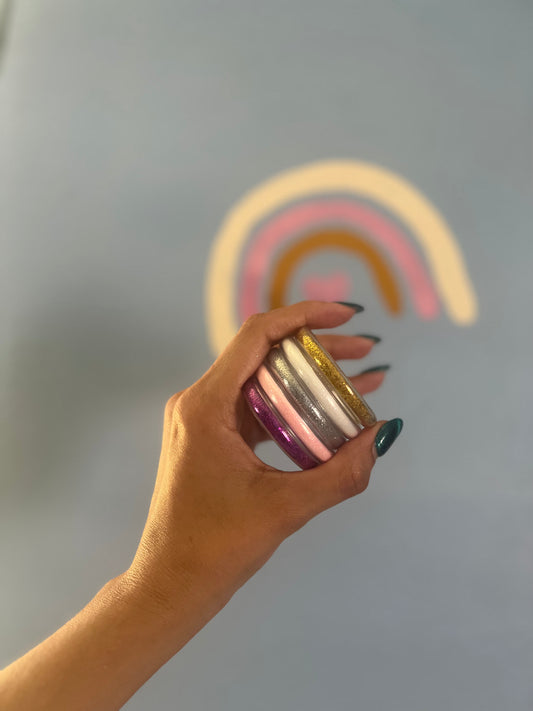 Paquete de 5 jelly bangles ✨