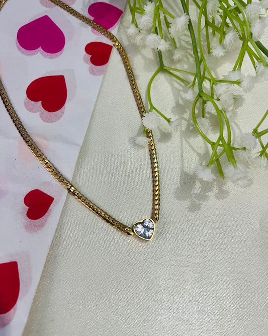 Crystal Heart Necklace ✨